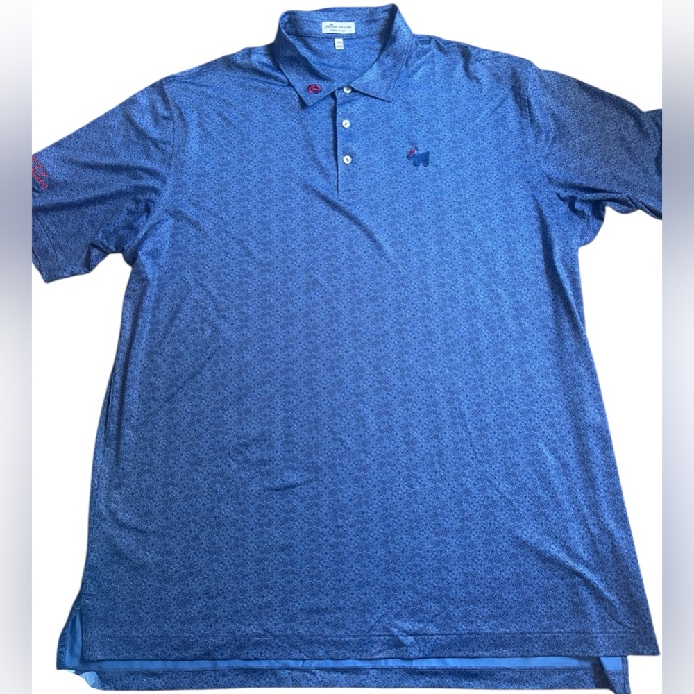 SCOTTY CAMERON GALLERY Circle T Summer Comfort Wild Bull Skulls Polo XXL Blue - Picture 3 of 4